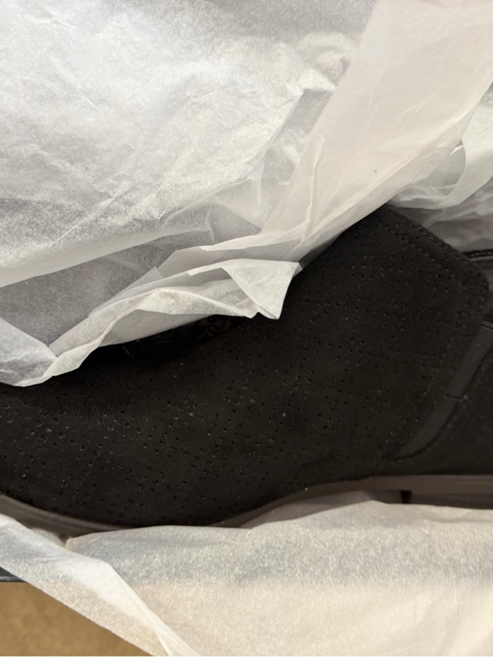 Dr Scholl’s Women's Rate Bootie Black Perforated Size 6.5 - Picture 2 of 5